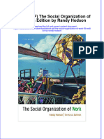 Ebook PDF The Social Organization of Work 5th Edition by Randy Hodson PDF