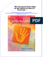 Ebook PDF The Social Work Skills Workbook 8th Edition by Barry R Cournoyer PDF