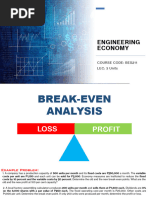 Neering Economy Presentation 9 Breakeven Analysis Part 2 1