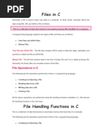 Basic File Handling