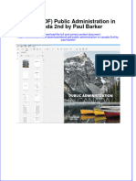 Ebook Ebook PDF Public Administration in Canada 2nd by Paul Barker PDF