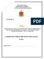 Cahier Des Prescriptions Speciales (CPS) : Marché # /RLSH/2022