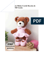 Urso de Pelucia Misha Croche Receita de Amigurumi PDF Gratis
