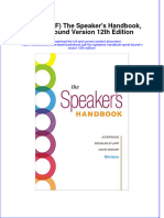 Ebook PDF The Speakers Handbook Spiral Bound Version 12th Edition PDF