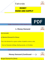 Money Demand and Supply