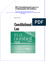 Ebook PDF Constitutional Law in A Nutshell Nutshells 9th Edition PDF