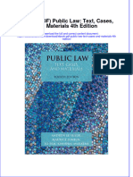 Ebook Ebook PDF Public Law Text Cases and Materials 4th Edition PDF