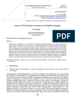 Impact of Technology in Acquisition of English Language