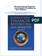 FULL Download Ebook PDF International Financial Reporting and Analysis 7th Edition by Ann Jorissen PDF Ebook