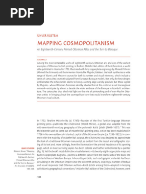 Mapping Cosmopolitanism