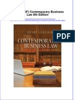 Ebook PDF Contemporary Business Law 8th Edition PDF