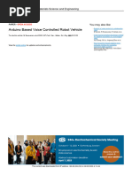 Arduino Based Voice Controlled Robot Vehicle