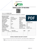 Motor Vehicle Copy of Records