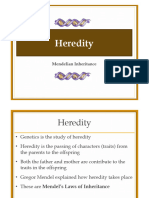 Heredity and Mendel