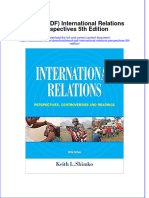 FULL Download Ebook PDF International Relations Perspectives 5th Edition PDF Ebook