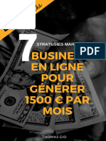 7 Business en Ligne Pour Gagner 1500 - Mois