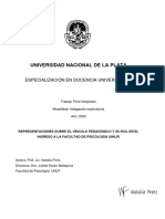 Frers. Representaciones Sobre El Vínculo Pedagógico