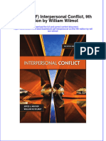 FULL Download Ebook PDF Interpersonal Conflict 9th Edition by William Wilmot PDF Ebook