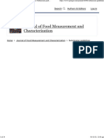 AUTHOR GUIDELINES Journal of Food Measurement and Characterization Submission Guidelines