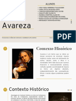 Seminário Teologia - Avareza