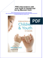 FULL Download Ebook PDF Interventions With Children and Youth in Canada 2nd Edition by Maureen Cech PDF Ebook