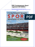 Ebook PDF Contemporary Sport Management 6th Edition PDF