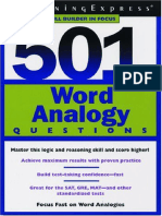 Word Analogs Book