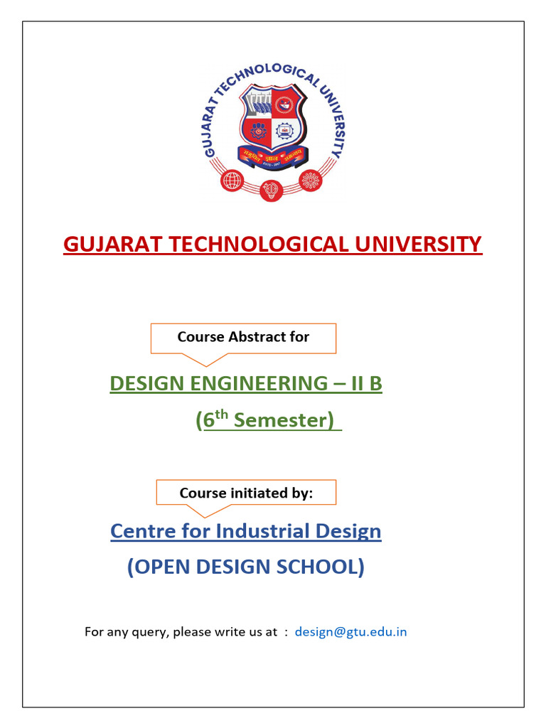 Design Engineering II B Course Overview | PDF | Prototype | Human ...