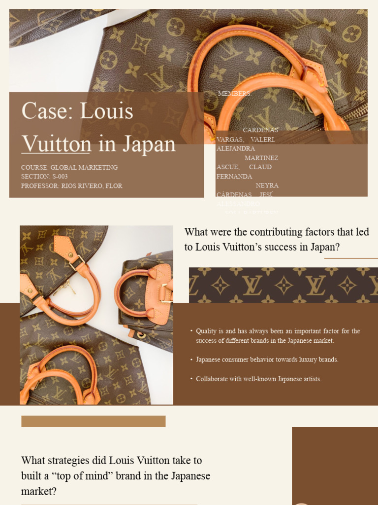 Louis Vuitton's Success in Japan | PDF | Brand | Luxury Goods