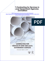 Ebook PDF Contracting For Services in State and Local Government Agencies 2nd Edition PDF