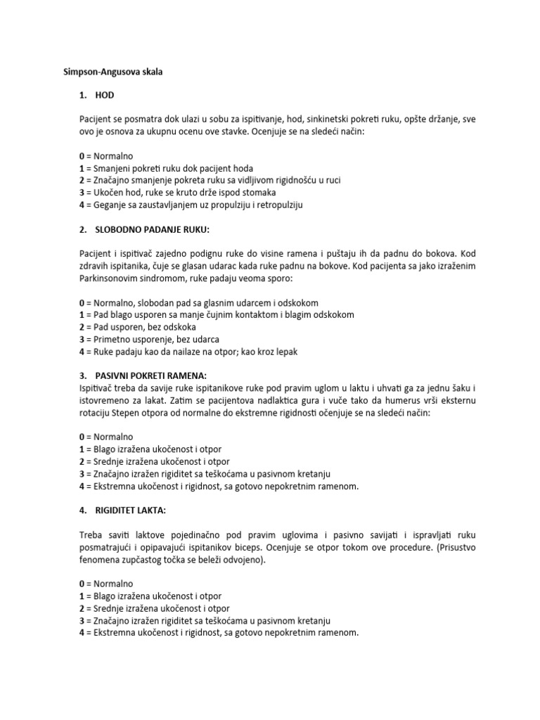 Simpson-Angusova Skala | PDF