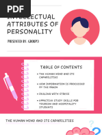 Intellectual Attributes of Personality