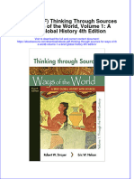 Ebook PDF Thinking Through Sources For Ways of The World Volume 1 A Brief Global History 4th Edition PDF