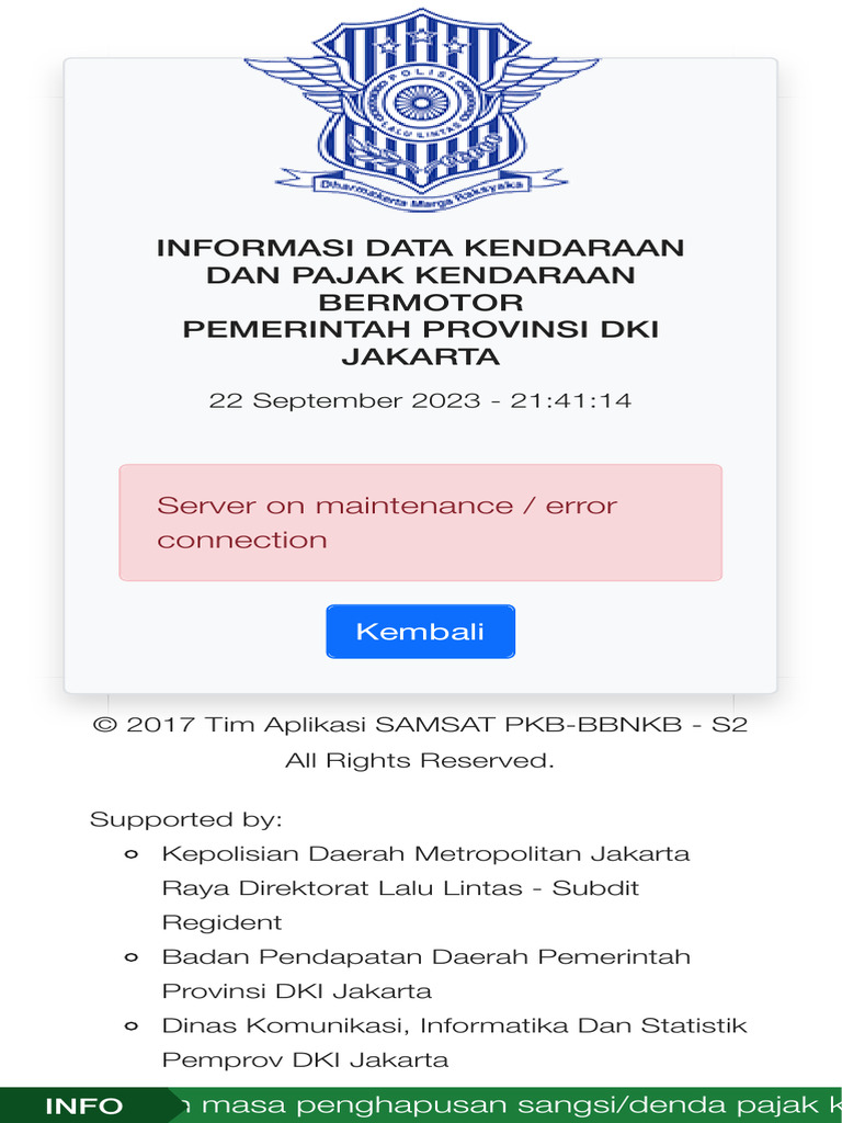 Informasi Data Kendaraan Bermotor Dan Pajak Kendaraan Bermotor Provinsi