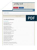 Poem - The Missing Whiskers by Sukumar Ray