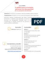 Sumilla Curso MOOC Gestion Publica Inclusion Personas Discapacidad ENAP SERVIR Ciclo II 2022