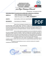 OFICIO MÚLTIPLE #004-2022 I.E #821033 ANIVERSARIO - PDF TOTORAMAYO