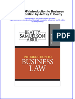 FULL Download Ebook PDF Introduction To Business Law 6th Edition by Jeffrey F Beatty PDF Ebook