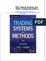 Ebook PDF Trading Systems and Methods Wiley Trading 6th Edition PDF