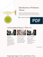 Introduction To Politeness Theory