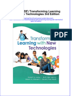 Ebook PDF Transforming Learning With New Technologies 3rd Edition PDF