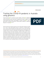 Tracking The COVID-19 Pandemic in Australia Using Genomics: Article