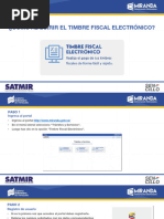 Instrucciones para Timbre Fiscal Electrónico | PDF | Transferencia ...