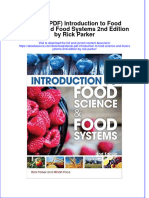 FULL Download Ebook PDF Introduction To Food Science and Food Systems 2nd Edition by Rick Parker PDF Ebook