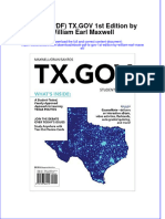 Ebook PDF TX Gov 1st Edition by William Earl Maxwell PDF