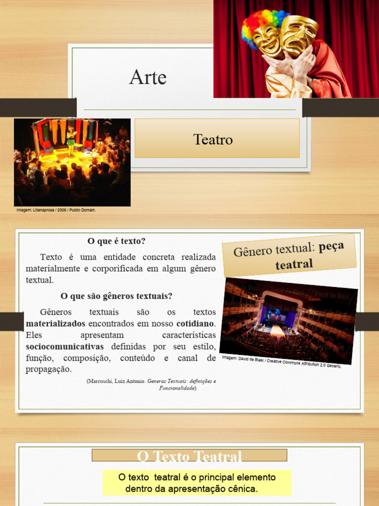 Arte - Linguagem Teatral | PDF | Tragédia | Teatro