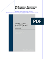 Ebook PDF Corporate Governance Cases and Materials 2nd Edition PDF