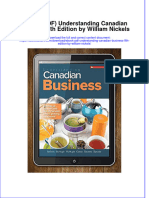 Ebook PDF Understanding Canadian Business 9th Edition by William Nickels PDF