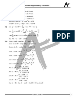 Important Trigonometry Formulas