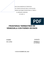 Fronteras Terrestres de Venezuela Con Países Vecinos